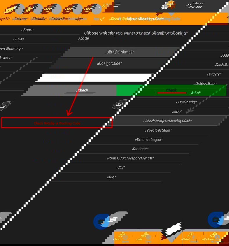 Check Betslip or Booking Code merrybet