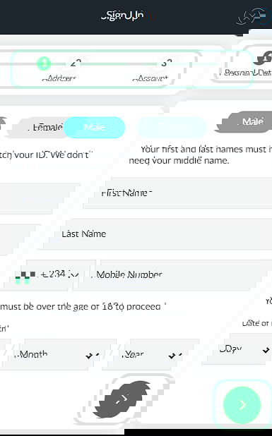 Registration form