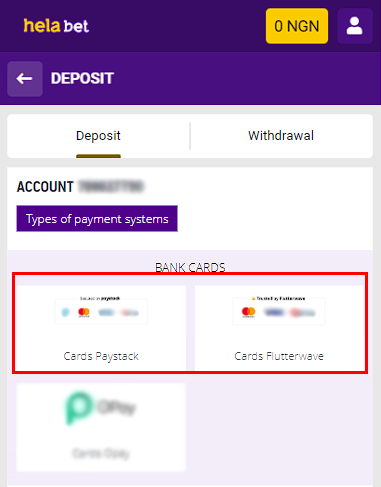 Mastercard at Helabet