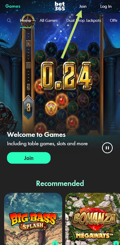Registration bet365