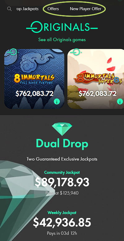 New Player Offer