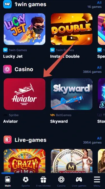 How to play Aviator on 1win?