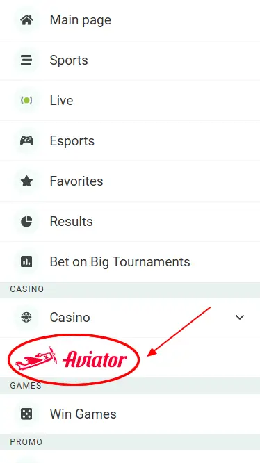 Betwinner Aviator Button