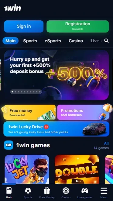 1win Mobile app