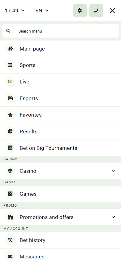 Linebet mobile version