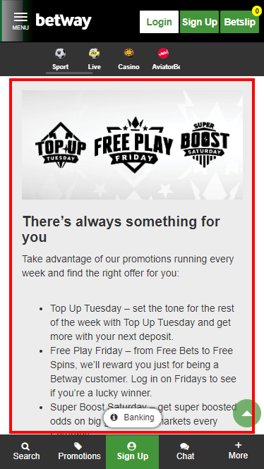 Participate in totally different promotions that take place each week