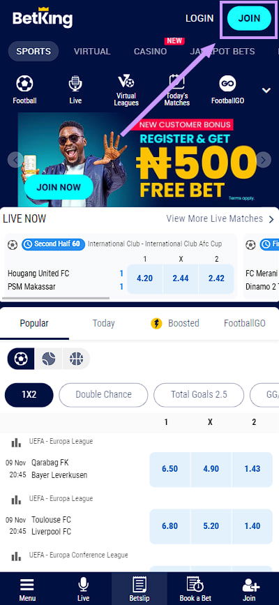 How to create an account
