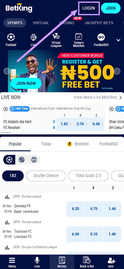 Authorization at BetKing