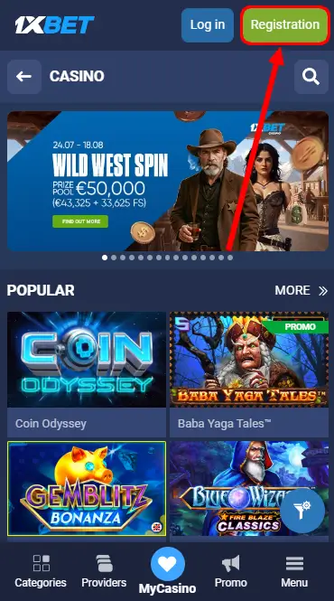 1xBet Casino Registration Nigeria