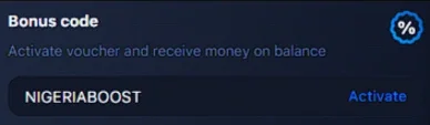 How to activate 1win ng bonus code?