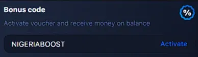 How to activate 1win ng bonus code?