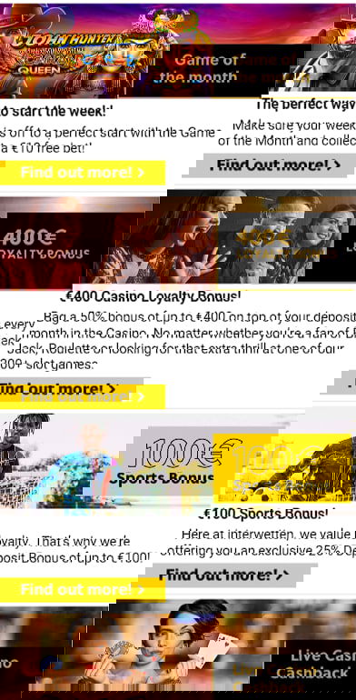 Bonuses and promotions