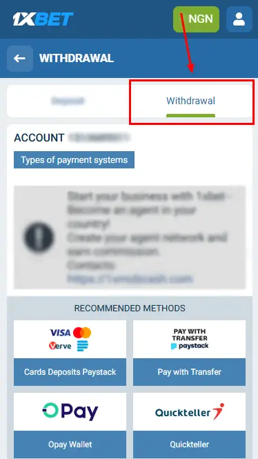 1xBet Withdrawal
