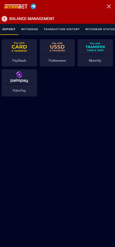 How to deposit and withdraw funds to your account
