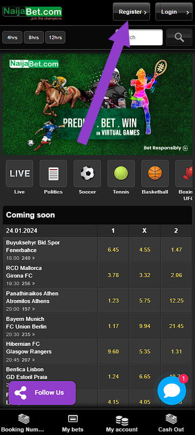 naijabet account