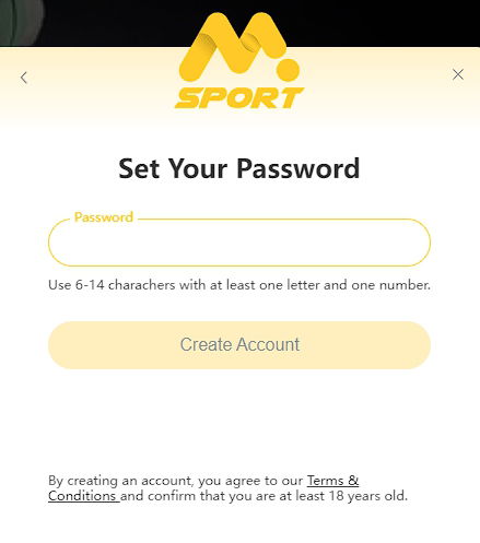 msport bet login