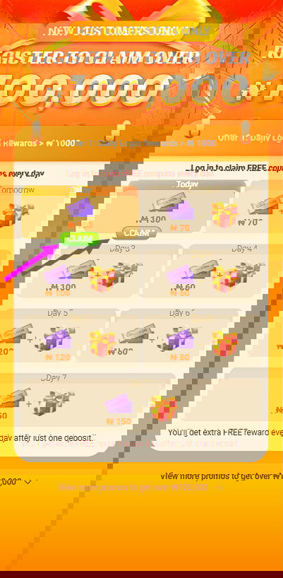 Daily bonuses