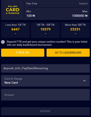 Card and transfer