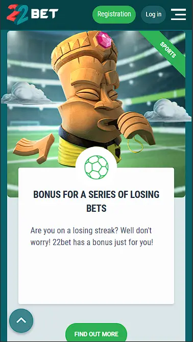 22Bet Nigeria mobile registration