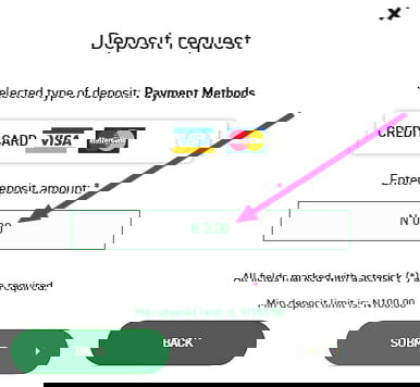 Deposit, Visa, Mastercard