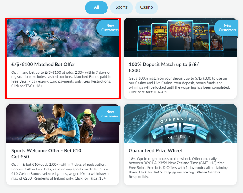 Welcome Bonus Pair Bet β¬100 BetVictor