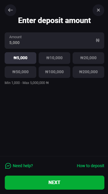 Deposit with Card by Paystack