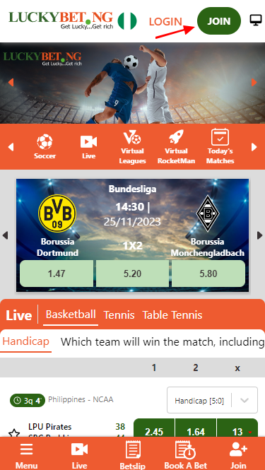 The green "Join" button