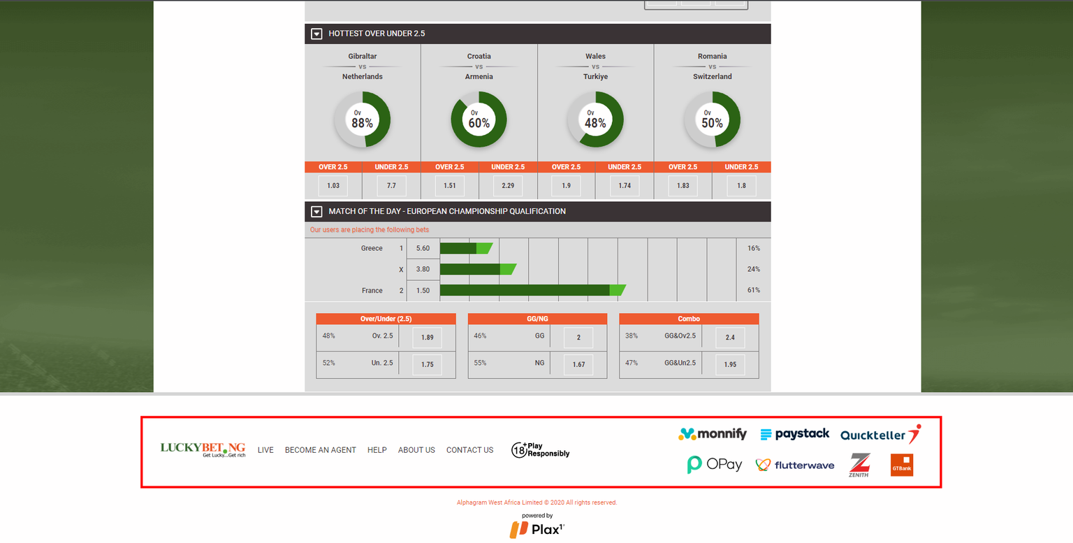 The additional menu block