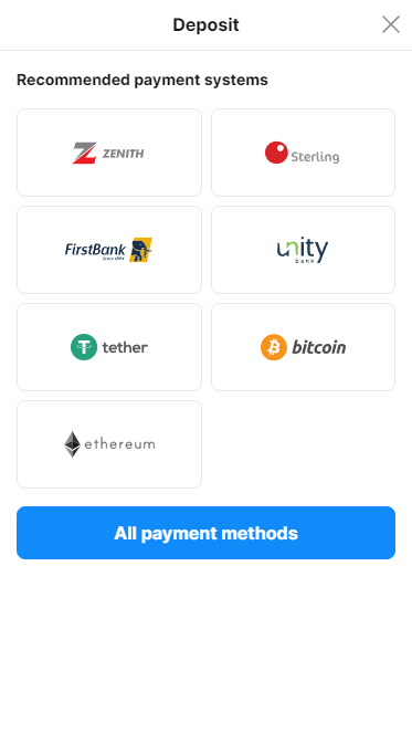 Betmaster payment methods