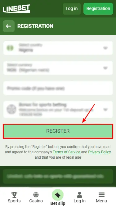 Linebet Registration Button: Social Networks