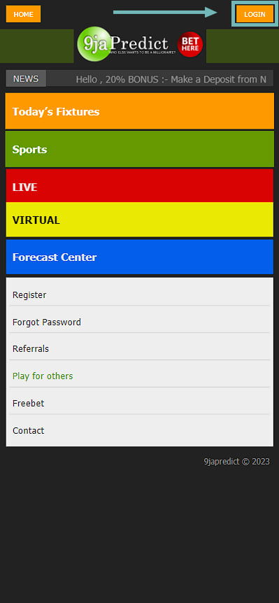 9japredict login app