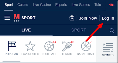 Log In button
