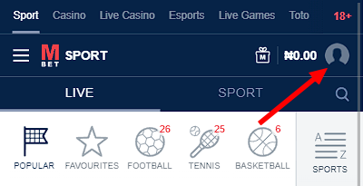 How to open the menu