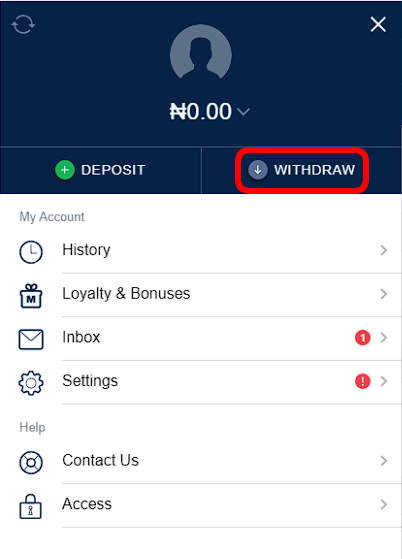 Withdraw Marathonbet