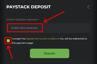 How to make deposit on Winners Golden Bet