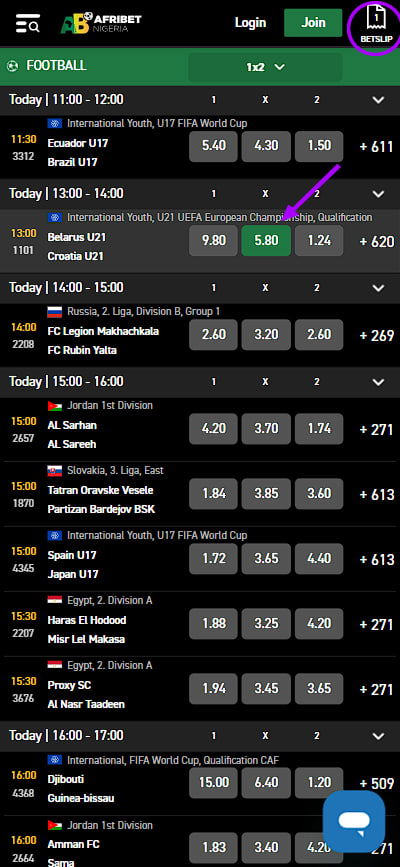 Bet on sport