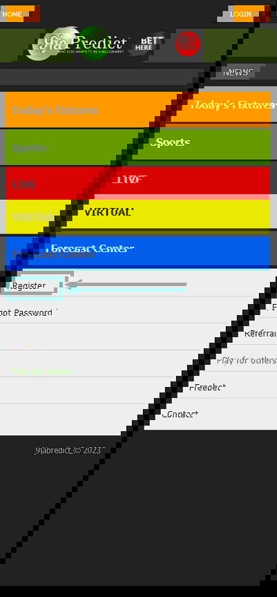 Registration in the mobile app