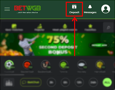 Deposit on Winners Golden Bet