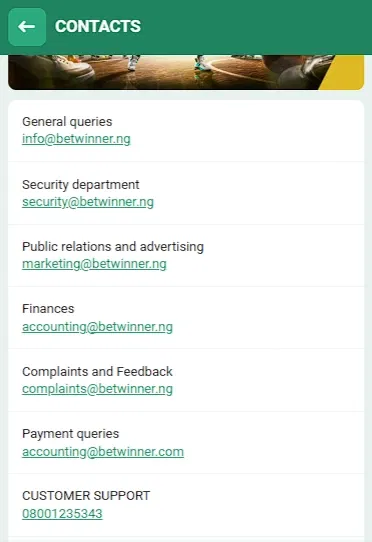 How to contact Betwinner customer support?