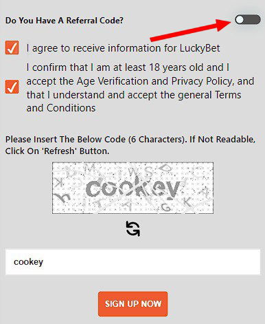 Promo code for LuckyBet in Nigeria