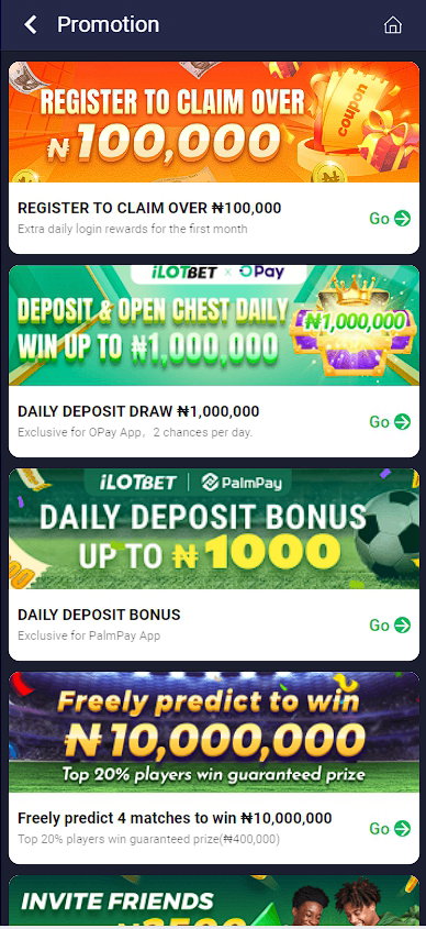 Bonuses iLOTbet