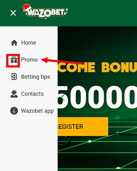 Promo section Wazobet