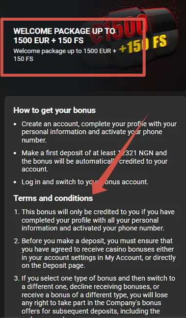 888Starz welcome bonus terms