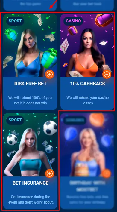 Mostbet casino and sports bonuses