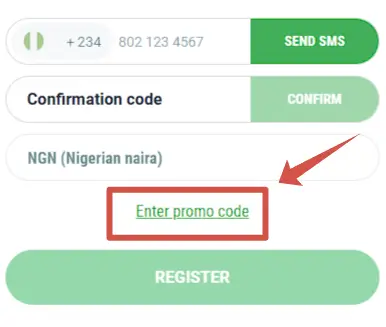 Where to activate 22bet promo code?