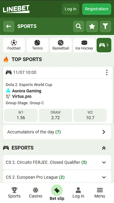 linebet esports