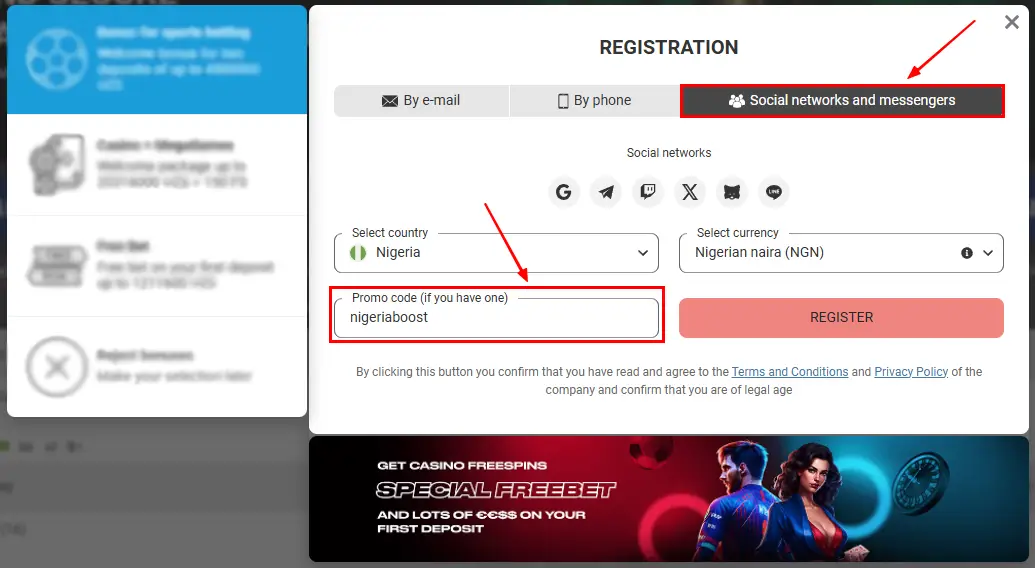 Megapari promo code during registration Nigeria