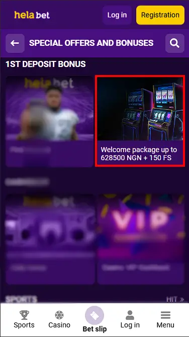 Helabet Casino Bonus