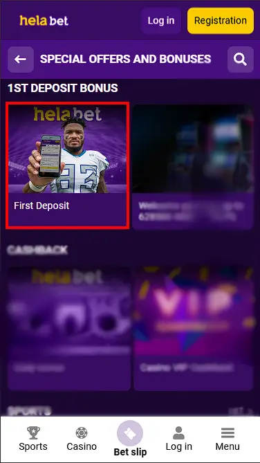 Helabet Sport Betting Bonus