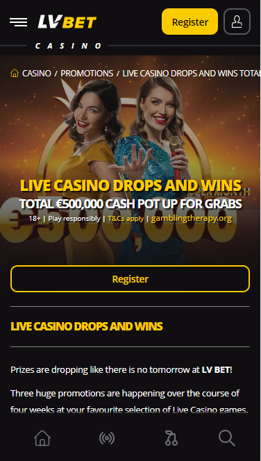 Live Casino Drops And Wins